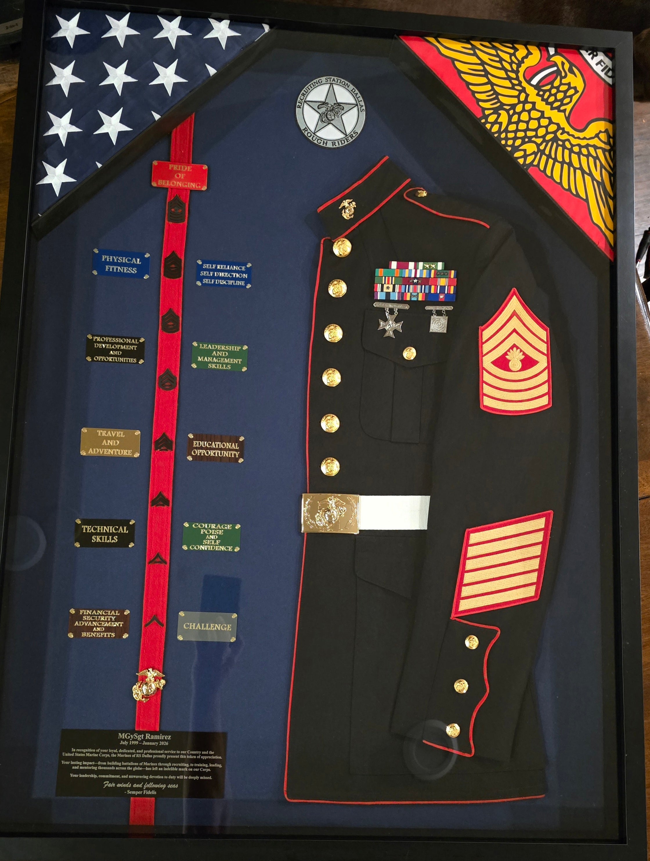 Custom made plaque