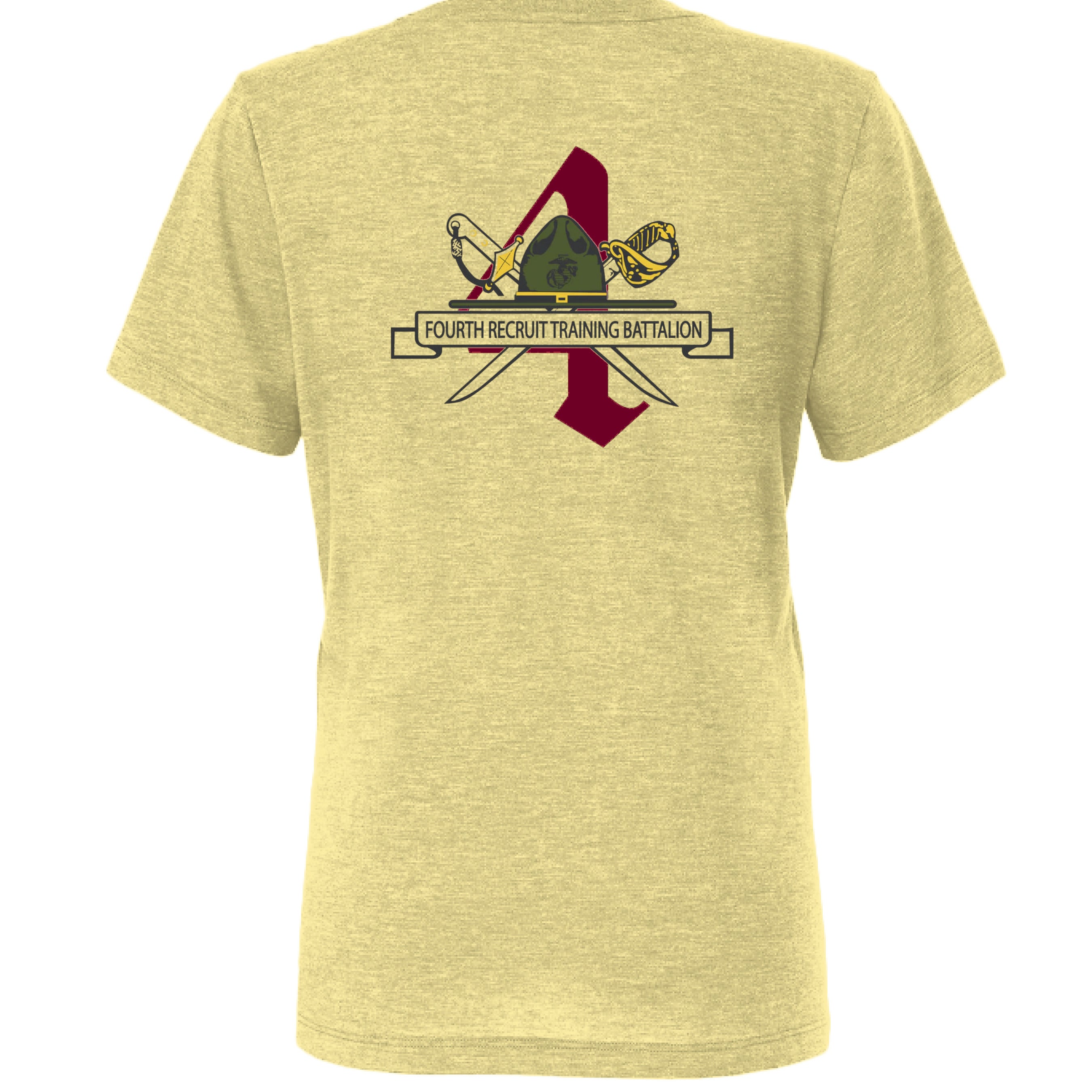 Pale Yellow Triblend - BACK