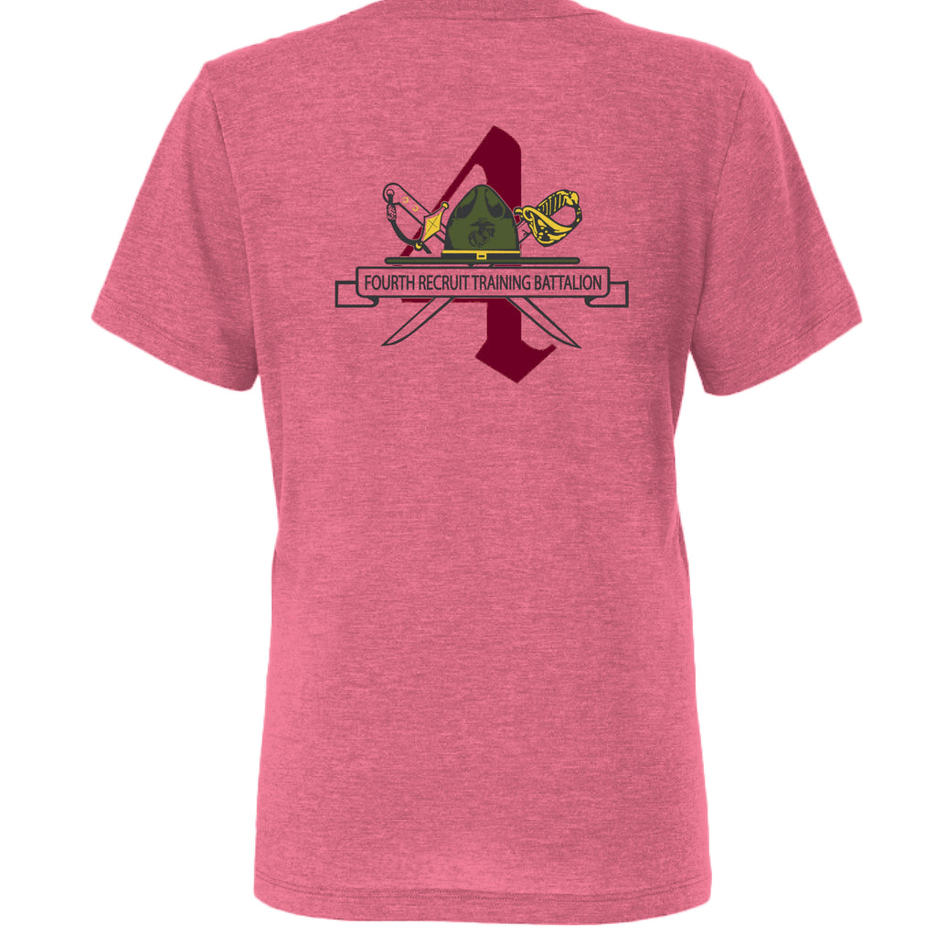 Char Pink Triblend - BACK