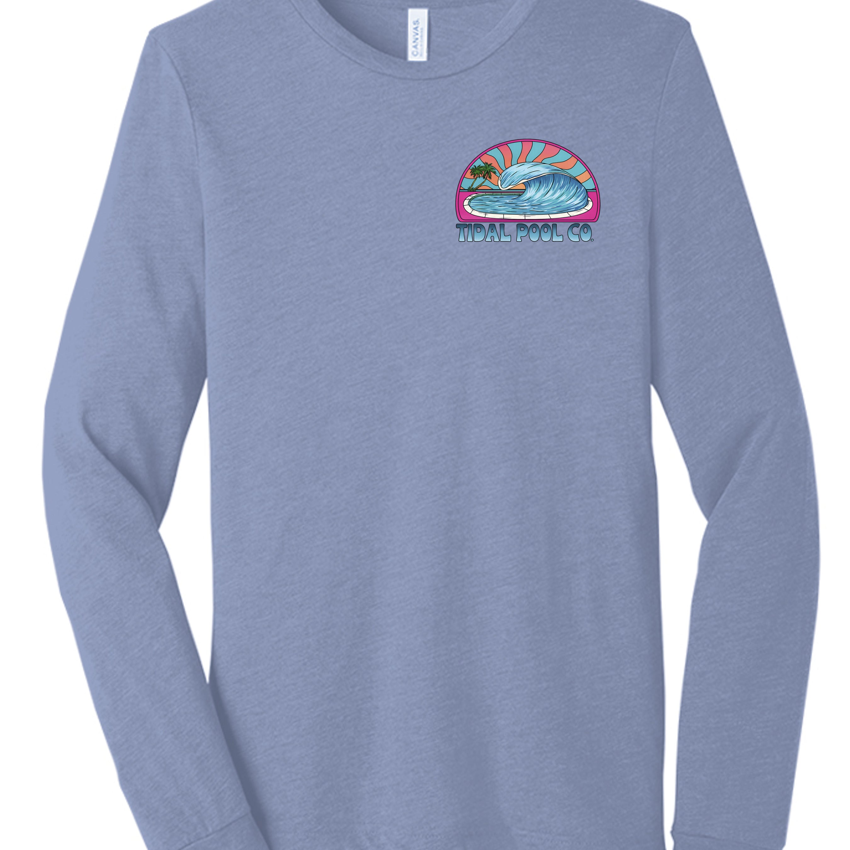 Blue Triblend - 3513 - FRONT